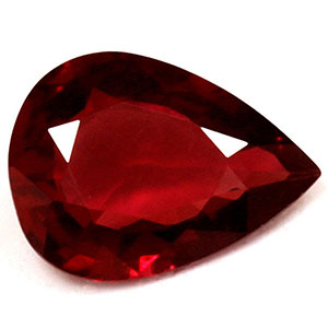 Ruby Pear 0.62 carat Red Photo
