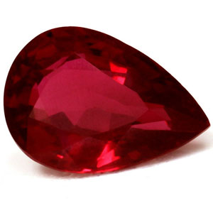 Ruby Pear 0.74 carat Red Photo