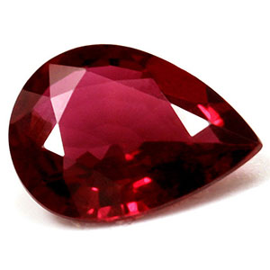 Ruby Pear 0.63 carat Red Photo