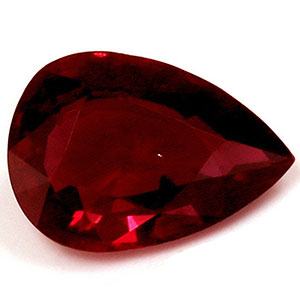 Ruby Pear 0.77 carat Red Photo