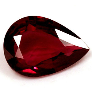Ruby Pear 0.65 carat Red Photo