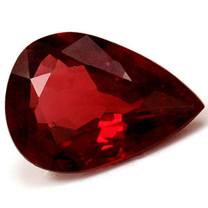 Ruby Pear 0.66 carat Red Photo