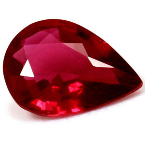 Ruby Pear 0.51 carat Red Photo