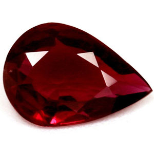 Ruby Pear 0.52 carat Red Photo