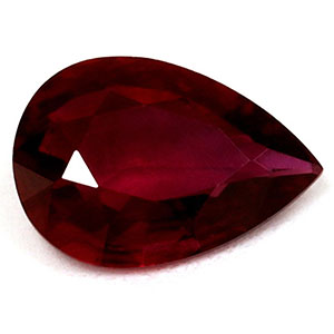 Ruby Pear 0.53 carat Red Photo