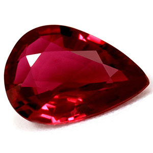 Ruby Pear 0.58 carat Red Photo