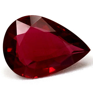 Ruby Pear 0.69 carat Red Photo