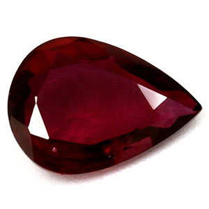 Ruby Pear 0.69 carat Red Photo