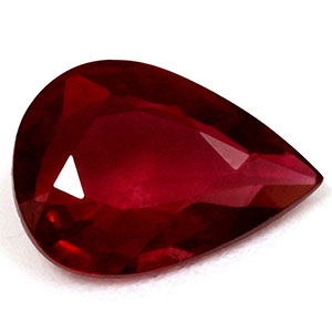 Ruby Pear 0.61 carat Red Photo