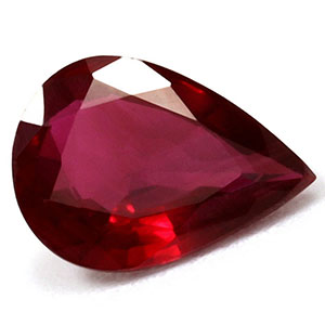 Ruby Pear 0.70 carat Red Photo