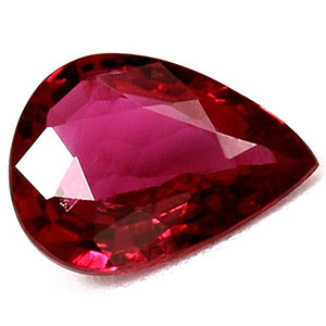 Ruby Pear 0.61 carat Red Photo