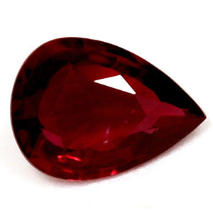 Ruby Pear 0.67 carat Red Photo