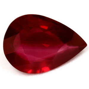 Ruby Pear 0.64 carat Red Photo