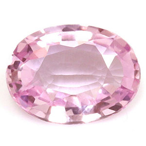 Sapphire Oval 0.87 carat Orange Pink Photo