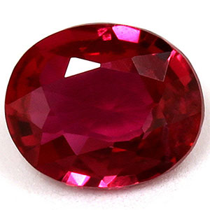 Ruby Oval 0.72 carat Red Photo