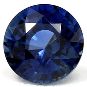 Sapphire Round 0.60 carat Blue Photo