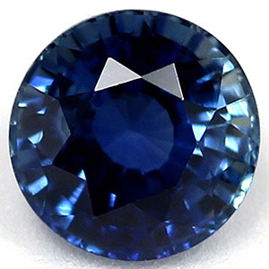 Sapphire Round 0.63 carat Blue Photo