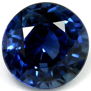 Untreated 0.83 cts. Blue Sapphire Round