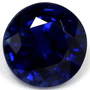 Sapphire Round 0.58 carat Blue Photo