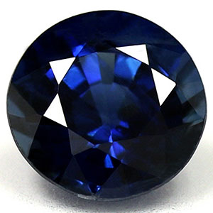 Sapphire Round 0.68 carat Blue Green Photo