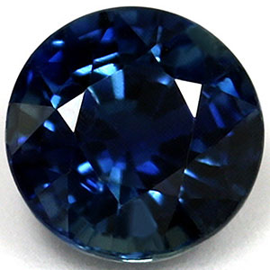 Sapphire Round 0.68 carat Blue Green Photo