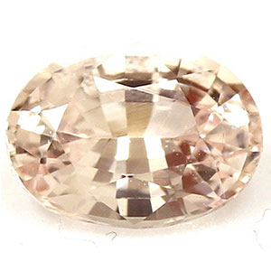 Sapphire Oval 0.78 carat Orange Pink Photo