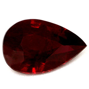 Ruby Pear 0.57 carat Red Photo