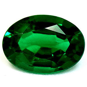 GIA 0.88 cts. Emerald Oval