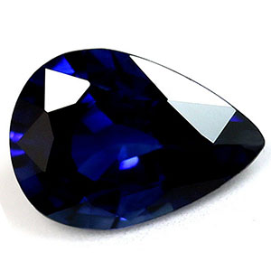 Sapphire Pear 0.74 carat Blue Photo