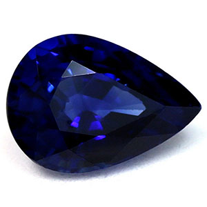 Sapphire Pear 0.93 carat Blue Photo