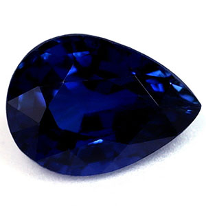Sapphire Pear 0.92 carat Blue Photo
