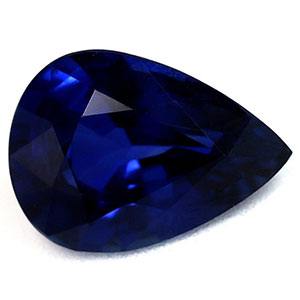 Sapphire Pear 0.90 carat Blue Photo