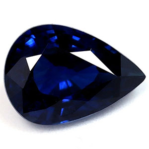 Sapphire Pear 1.00 carat Blue Photo