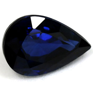 Sapphire Pear 0.93 carat Blue Photo