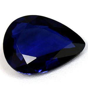 Sapphire Pear 0.76 carat Blue Photo