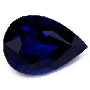 Sapphire Pear 0.96 carat Blue Photo
