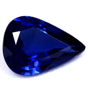 Sapphire Pear 0.64 carat Blue Photo