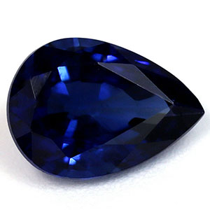 Sapphire Pear 0.86 carat Blue Photo