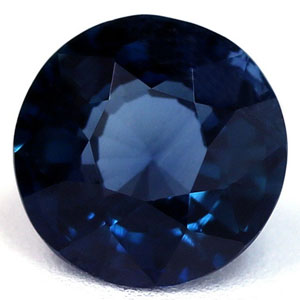 Sapphire Round 0.90 carat Blue Green Photo
