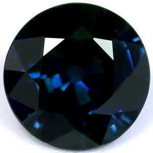 Sapphire Round 1.24 carat Blue Green Photo