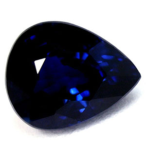 Sapphire Pear 0.70 carat Blue Photo