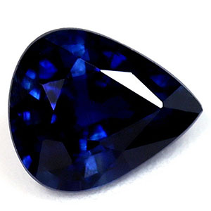 Sapphire Pear 0.60 carat Blue Photo