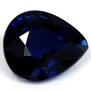 Sapphire Pear 0.63 carat Blue Photo