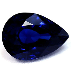 Sapphire Pear 1.00 carat Blue Photo