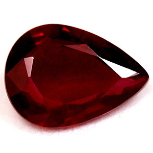 Ruby Pear 0.78 carat Red Photo