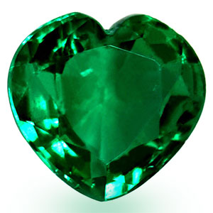 1.00 carat Heart Emerald - Gemstone Thumbnail