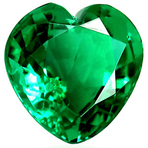 0.85 carat Heart Emerald - Gemstone Thumbnail