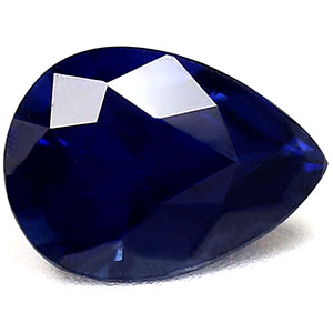 Sapphire Pear 0.90 carat Blue Photo