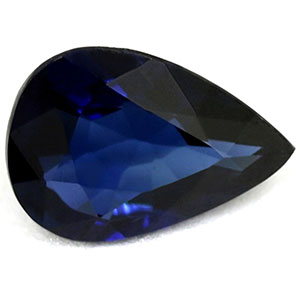 Sapphire Pear 0.64 carat Blue Photo