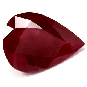 Ruby Pear 1.29 carat Red Photo